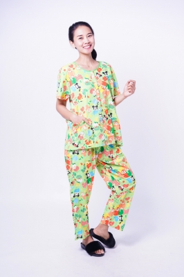 Baju Tidur Piyama Full Kancing Celana Panjang Mickey Mouse - BD 255